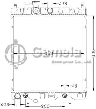 6115175N - Radiator for NISSAN MICRA '92-99 K11 AT OEM: 21460-97B00/97B15/45B00