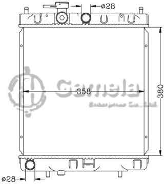 6115176N - Radiator for NISSAN MICRA '92-99 K11 MT OEM: 21410-1F515/1F520/98B00