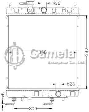 6115177N - Radiator for NISSAN MICRA '92-99 K11 AT OEM: 21460-42B00/72B10