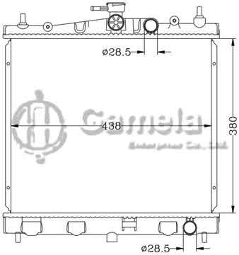 6115180N - Radiator for NISSAN MICRA '02- K12 MT