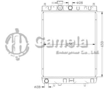 6115182N - Radiator for NISSAN MICRA '92-99 K11 MT OEM: 21410-20000