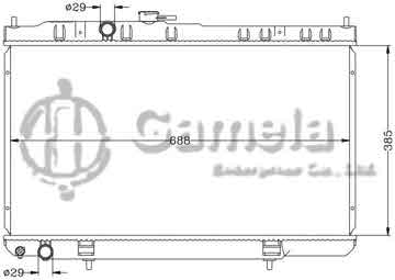 6115186N - Radiator for NISSAN SUNNY '07- MT OEM: 21410-95F0C