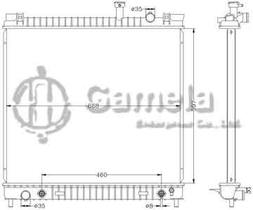 6115195N - Radiator for NISSAN INFINITI ARMADA Q56 '04-05 AT OEM: 21460-7S000 DPI: 2691