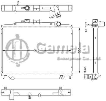 6115204N - Radiator for NISSAN UNVAN '06 MT