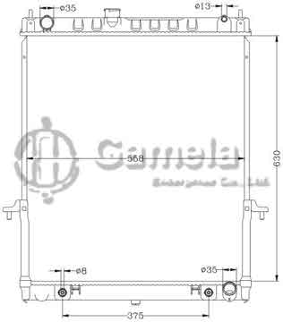 6115205N - Radiator for NISSAN SAFARI '07- AT OEM: 21460- VC200