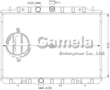 6115209N - Radiator for NISSAN X- TRAIL T31 '07- MT OEM: 21460- JG000/JG300