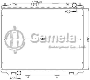 6115212N - Radiator for NISSAN TERRANO '02- MT NISSAN DATSUN TRUCK '97-03 MT OEM: 21410-7F000