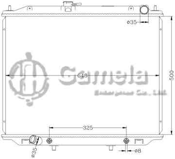 6115213N - Radiator for NISSAN TERRANO '02- AT OEM: 21450-2X900