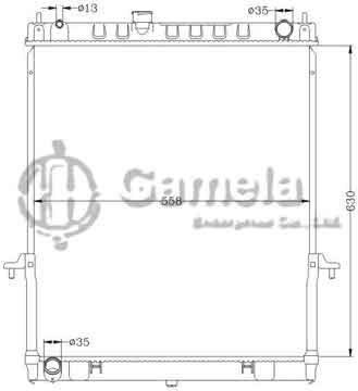 6115224N - Radiator for NISSAN SAFARI '07- MT