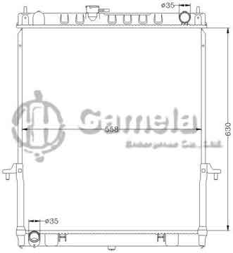 6115226N - Radiator for NISSAN PATRO '01- MT