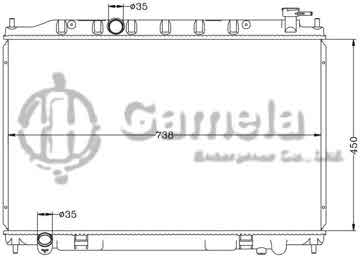 6115230N - Radiator for NISSAN MURANO '03 MT