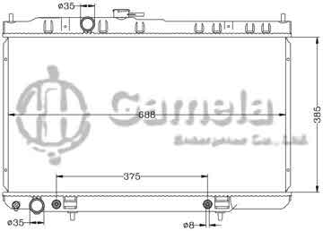 6115237N - Radiator for NISSAN SUNNY '07- AT