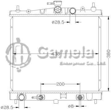 6115239N - Radiator for NISSAN MICRA '02- K12 AT