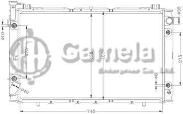 6115241N - Radiator for NISSAN SAFARI U/KC- VRG Y60 AT OEM: 21460-1Y105