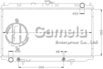 6115253N - Radiator for NISSAN ALMERA '02- AT