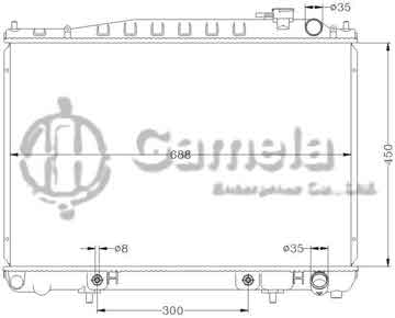 6115259N - Radiator for NISSAN PATHFINDER '96-00 AT NISSAN CEDRIC PY33/ENY33 '95-98 AT OEM: 21460-4P000