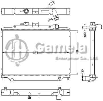 6115263N - Radiator for NISSAN UNVAN '06 MT