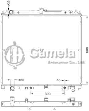 6115275N - Radiator for NISSAN NAVARA '05- AT