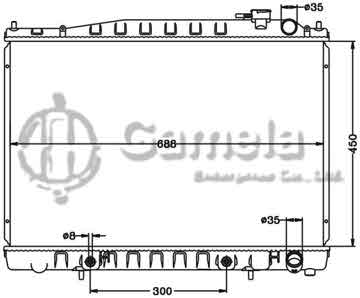 6115278N - Radiator for NISSAN FRONTIER '95- E- PY33 AT