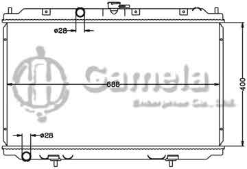 6115282N - Radiator for NISSAN ALMERA TINO '00- MT OEM: 21410-BU000/BU001