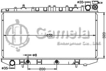 6115285N - Radiator for NISSAN SUNNY/SENTRA HN14 '90-95 AT OEM: 21460-58Y00