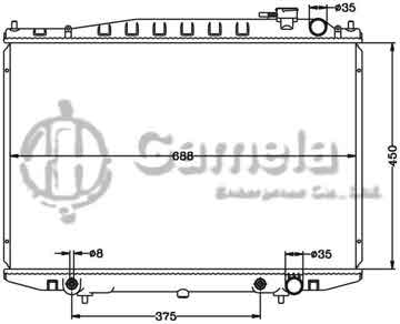 6115288N - Radiator for NISSAN HARDBODY '98-00 D22 AT