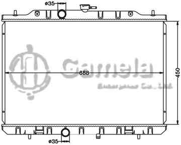 6115291N - Radiator for NISSAN ROGUE '08-11 MT OEM: 21400-JM00A DPI: 13047