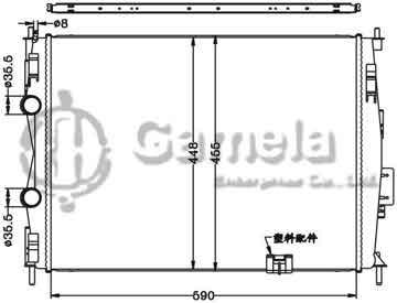 6115292N - Radiator for NISSAN QASHQAI '07- (逍客) MT OEM: 21400-JD900/JD90A