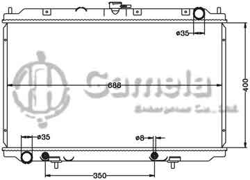 6115293N - Radiator for NISSAN ALMERA TINO (V10) 2.2 Di '00- AT