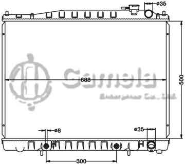 6115297N - Radiator for NISSAN TERRANO '97-99 E50/R50/VG33 AT NISSAN PATHFINDER/IMQX4 '95-99 AT