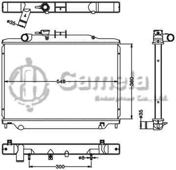 6115299N - Radiator for NISSAN URVAN '2009- AT