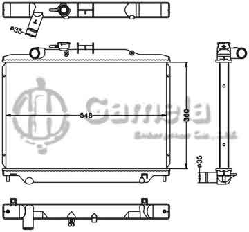 6115300N - Radiator for NISSAN URVAN '2009- MT