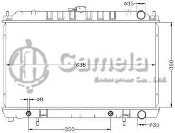 6115305NA - Radiator for NISSAN SILVIA/240SX '95-98 AT DPI: 1751