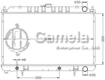 6115307NA - Radiator for NISSAN SILVIA/240SX '95-98 AT