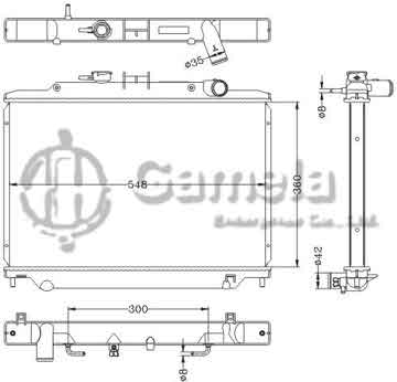 6115308NA - Radiator for NISSAN UNVAN E25 '06 AT OEM: 21460-VW200