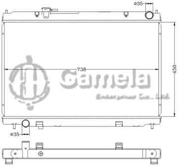 6115310NA - Radiator for NISSAN INFINITI FUGA M35 '06-08 MT