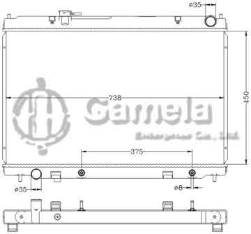 6115311NA - Radiator for NISSAN INFINITI FUGA M35' 06-08 AT OEM: 21460-EH100/EG000/EG200 DPI: 2780