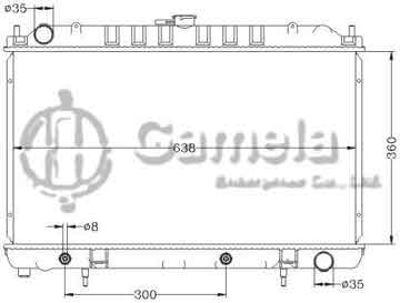 6115315NA - Radiator for NISSAN SILVIA/240SX '94-02 AT