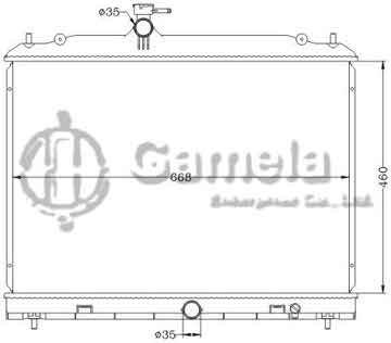 6115317NA - Radiator for NISSAN SERENA '05- MT OEM: 21410-CY000