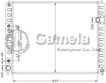 6115321NA - Radiator for NISSAN INFINITI EX35 '08-11 AT NISSAN INFINITI FX35/FX50 '09-11 AT OEM: 21460-1CB0A/1BH0A DPI: 13078/13079