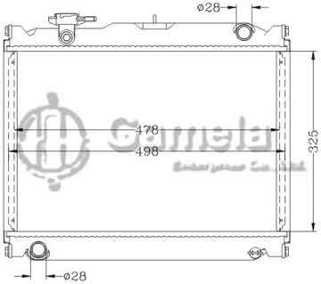 6115324NA - Radiator for NISSAN BUS MT