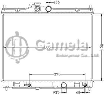 6115325NA - Radiator for NISSAN NV200 '09- AT OEM: 21460-JX10A/JX10B