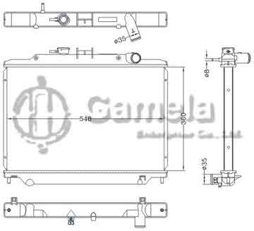 6115337NA - Radiator for NISSAN URVAN '06 MT OEM: 21410-VW300