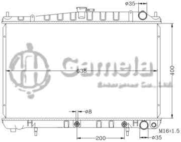 6115340NA - Radiator for NISSAN Laurel HC34 '93-94 AT OEM: 21460-70T00