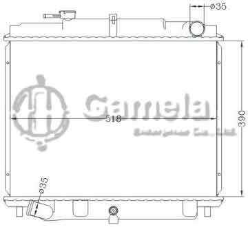 6115342NA - Radiator for NISSAN TRUCK ATLAS MT OEM: 21410-6T001