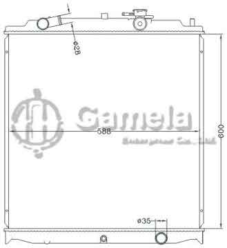 6115344NA - Radiator for NISSAN CIVILIAN BUS '2009 MT OEM: 21410-WK200