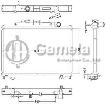 6115347NA - Radiator for NISSAN URVAN '06 AT