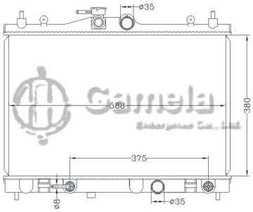 6115349NA - Radiator for NISSAN Versa '07-09 AT DPI: 13002