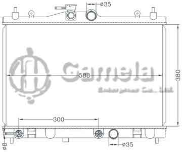 6115350NA - Radiator for NISSAN Versa 1.6 '07-11 AT DPI: 2981