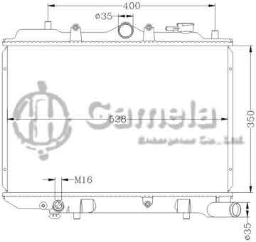 6116006N - Radiator for MAZDA 323 MT